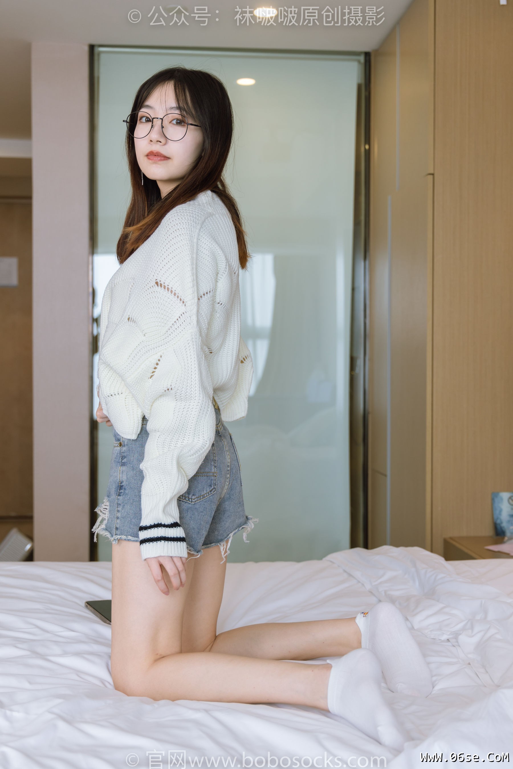 图片[17]-BoBoSocks袜啵啵 No.222 小甜豆-长靴、白棉袜、裸足[180P]-六色网