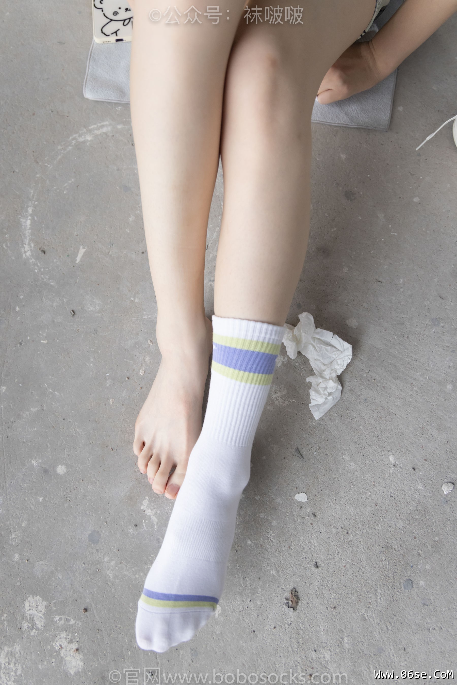 图片[104]-BoBoSocks袜啵啵 No.025 熊熊-安踏运动鞋、白色棉袜、裸足[146P]-六色网