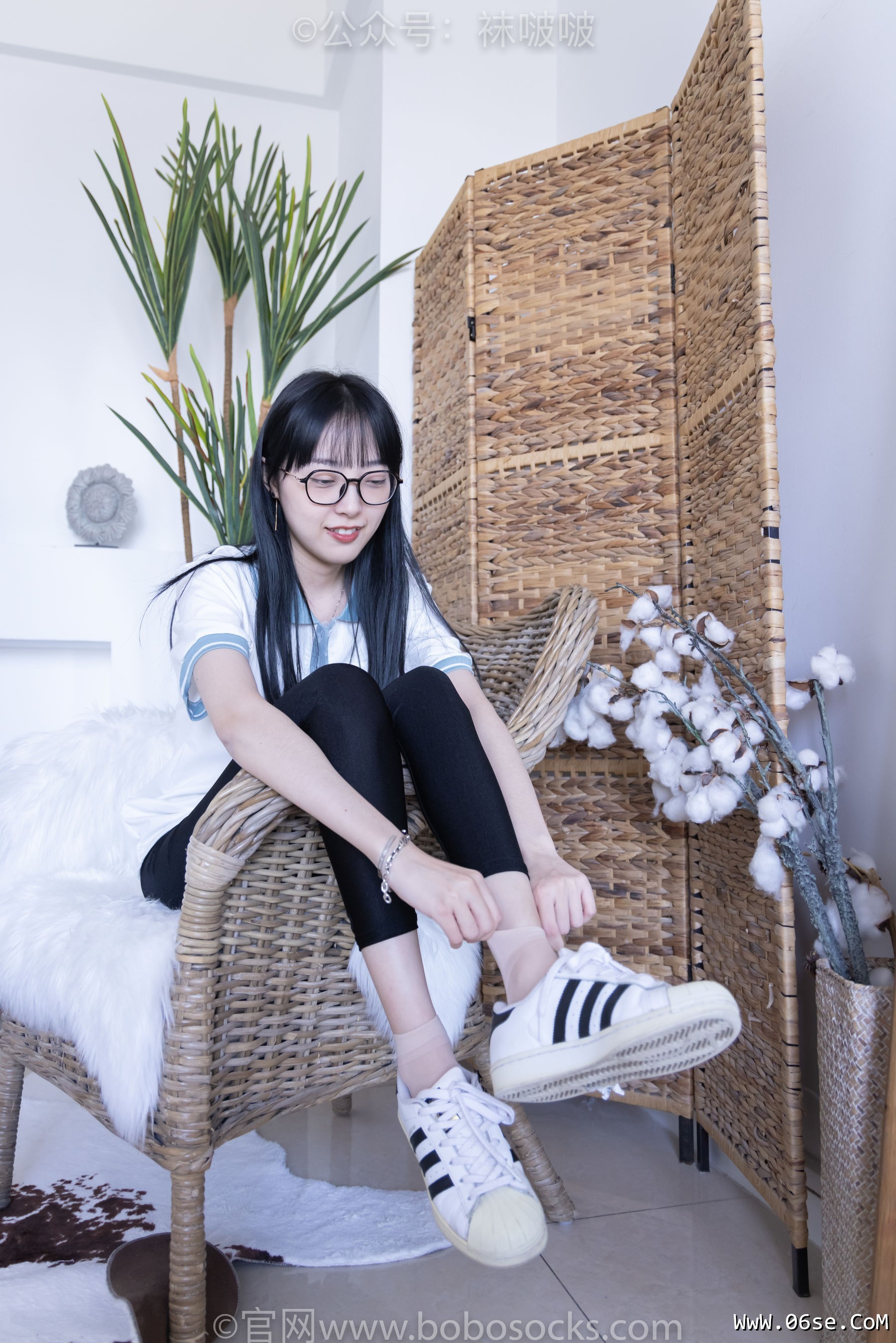图片[13]-BoBoSocks袜啵啵 No.044 稚予-贝壳头、匡威帆布鞋、短肉丝[154P]-六色网