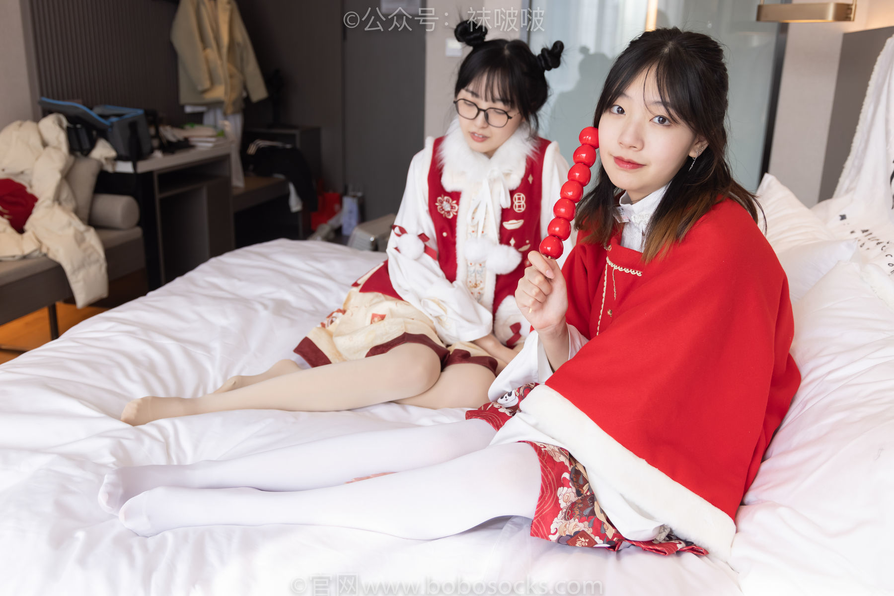 图片[38]-BoBoSocks袜啵啵 No.054 小甜豆与稚予-给大家拜年啦[139P]-六色网