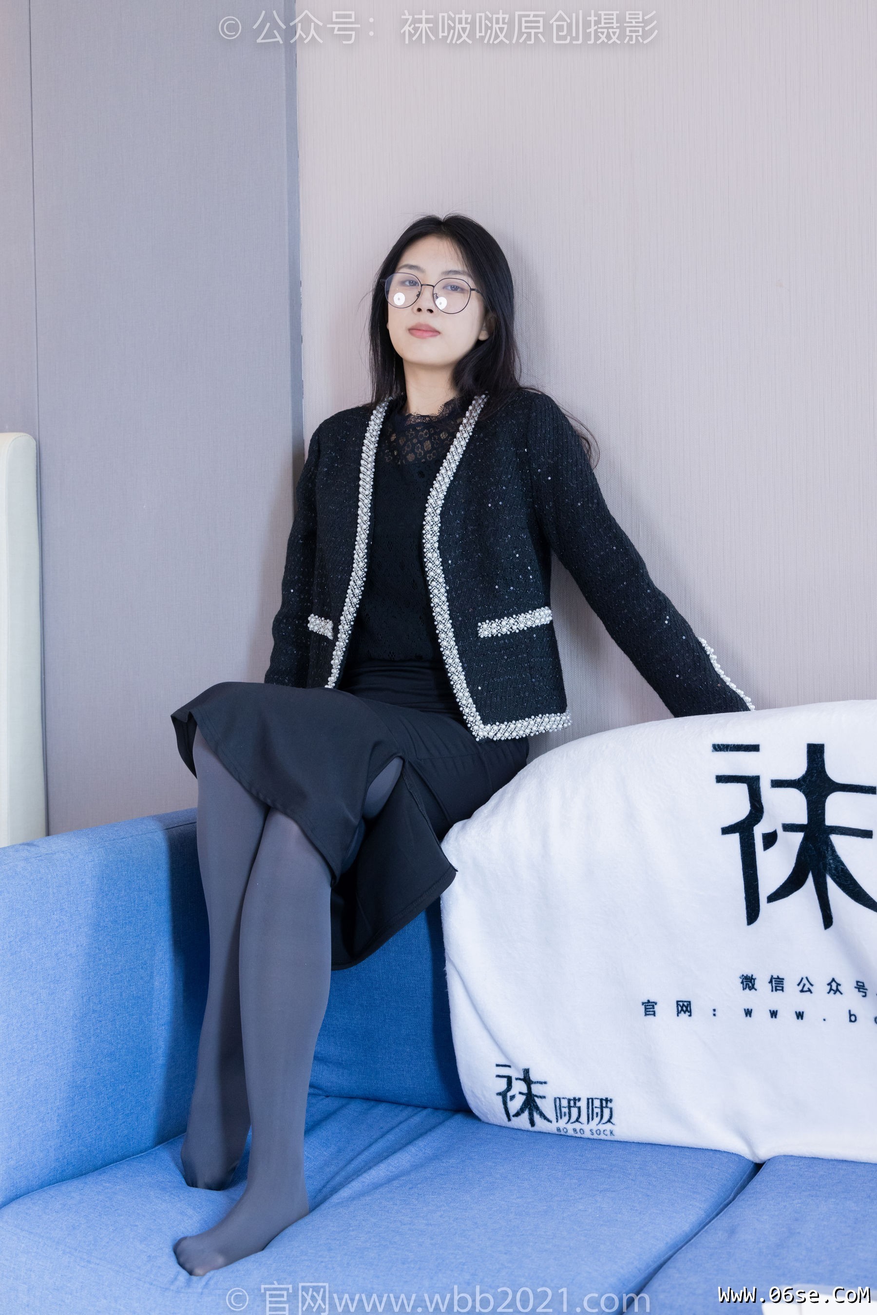 图片[131]-BoBoSocks袜啵啵 No.378 奶油 -短靴、运动鞋、厚黑丝、厚灰丝[190P]-六色网