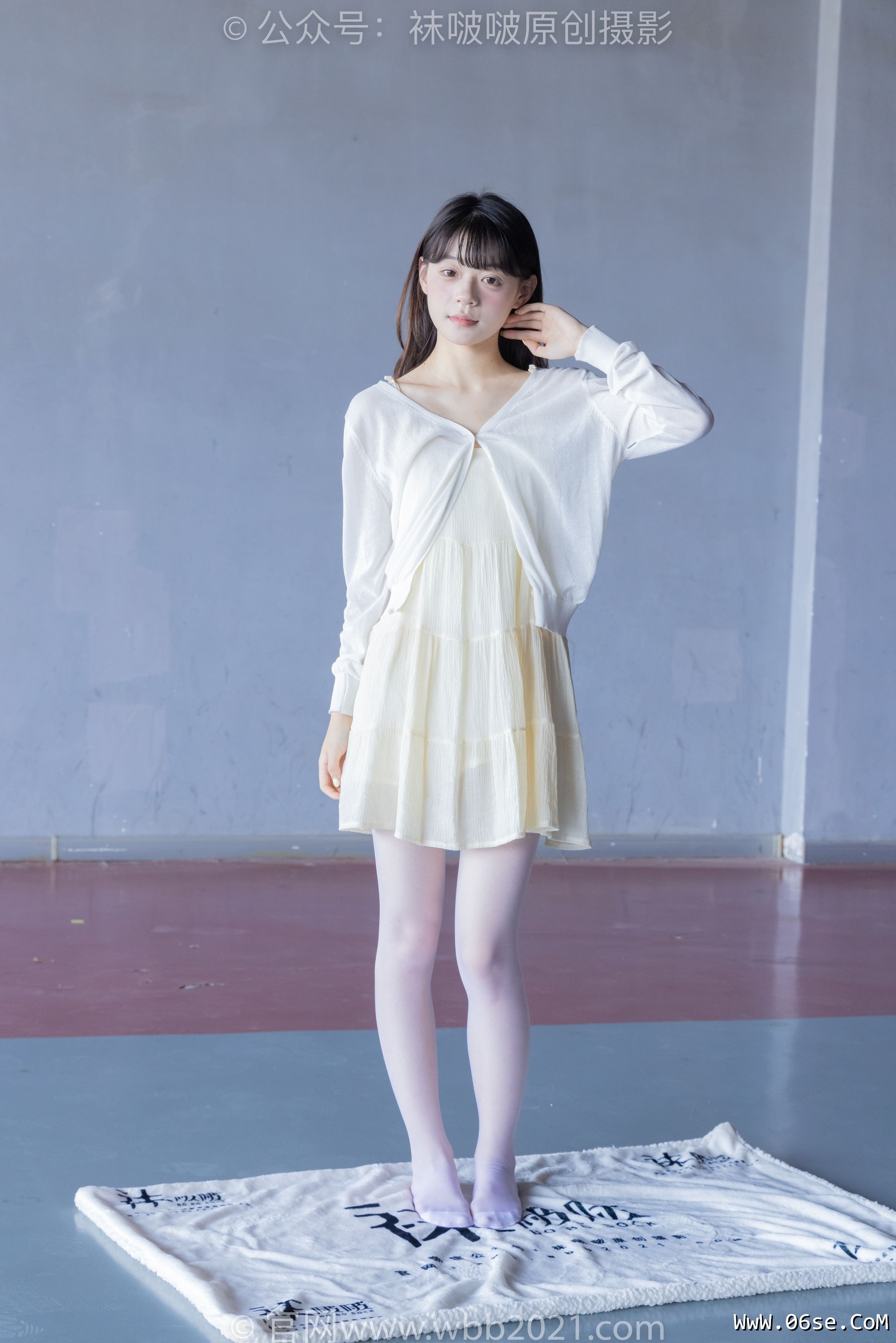 图片[45]-BoBoSocks袜啵啵 No.395 糯米 -板鞋、白丝[145P]-六色网