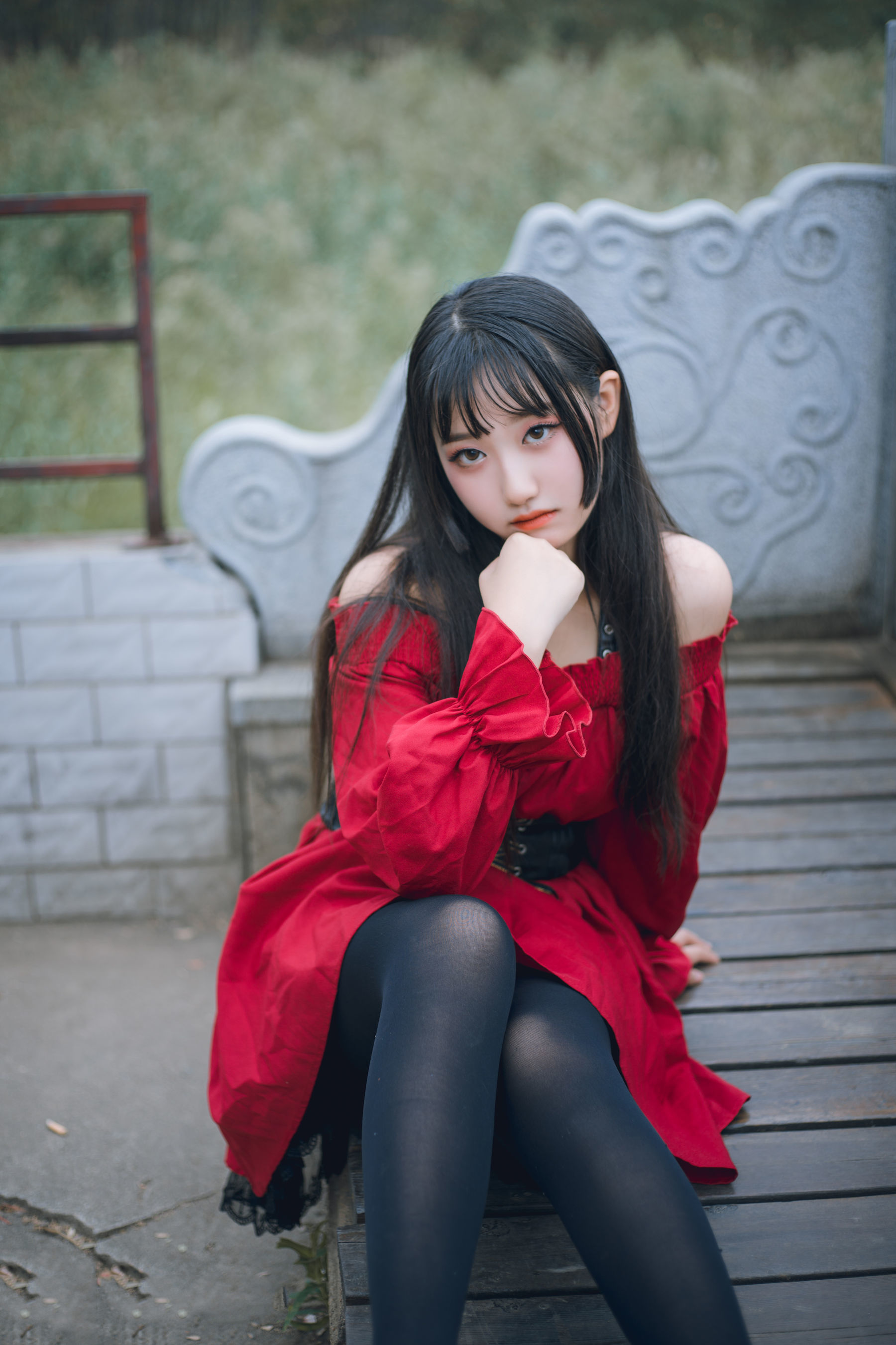 图片[18]-喵糖映画 VOL.453 红与黑 写真套图 [30P]-六色网