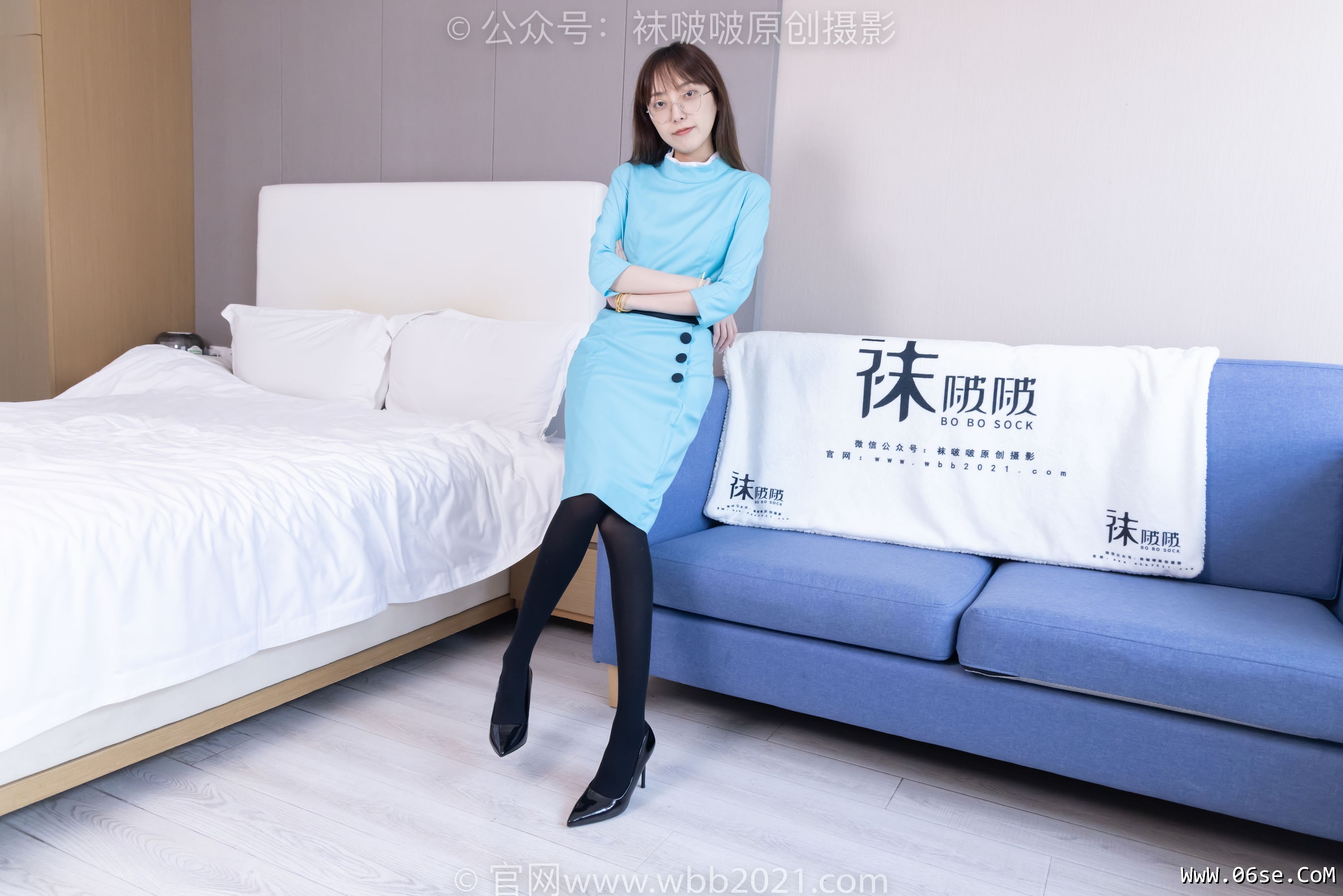 BoBoSocks袜啵啵 No.440 稚予 -高跟鞋、厚黑丝、空姐制服[200P]-六色网