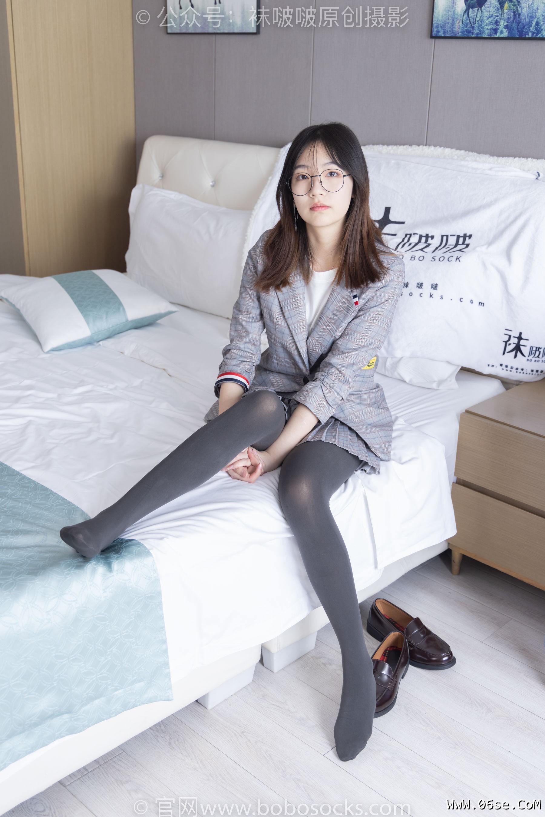 图片[80]-BoBoSocks袜啵啵 No.210 小甜豆 -皮鞋、厚灰丝、ol装[140P]-六色网