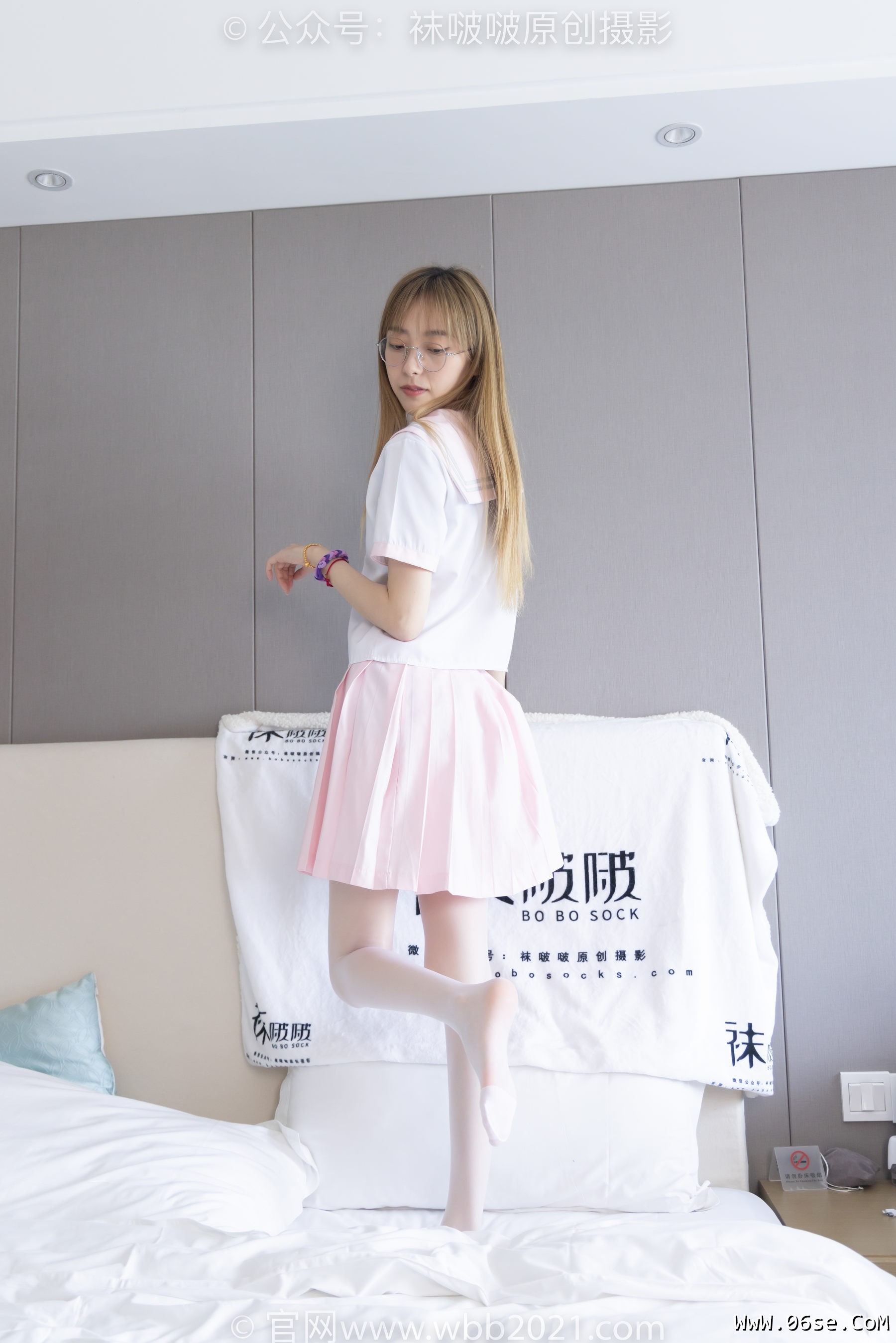 图片[19]-BoBoSocks袜啵啵 No.238 稚予-皮鞋、白丝、JK制服[153P]-六色网