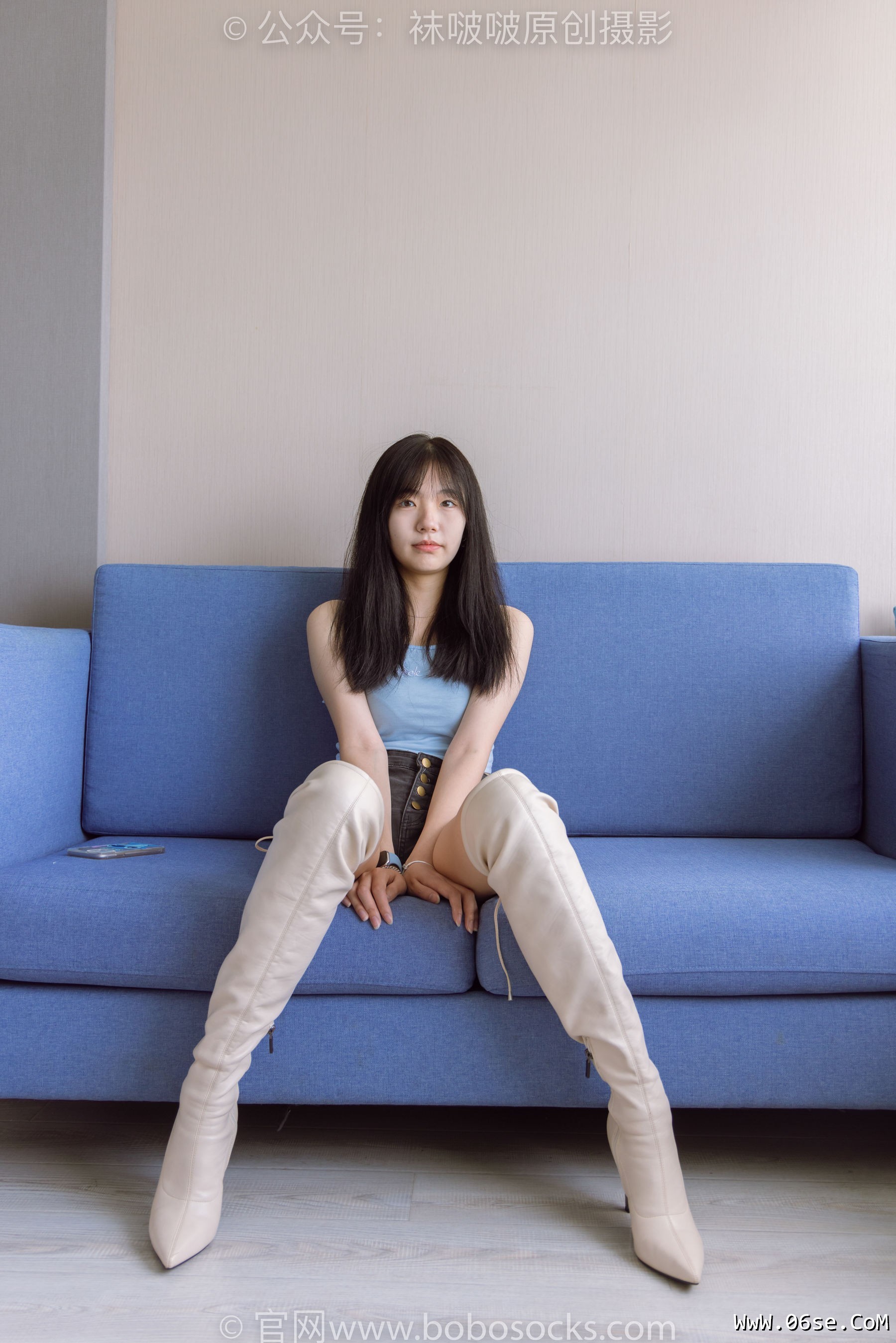 图片[146]-BoBoSocks袜啵啵 No.174 小甜豆-高跟长靴、白棉袜、裸足[178P]-六色网