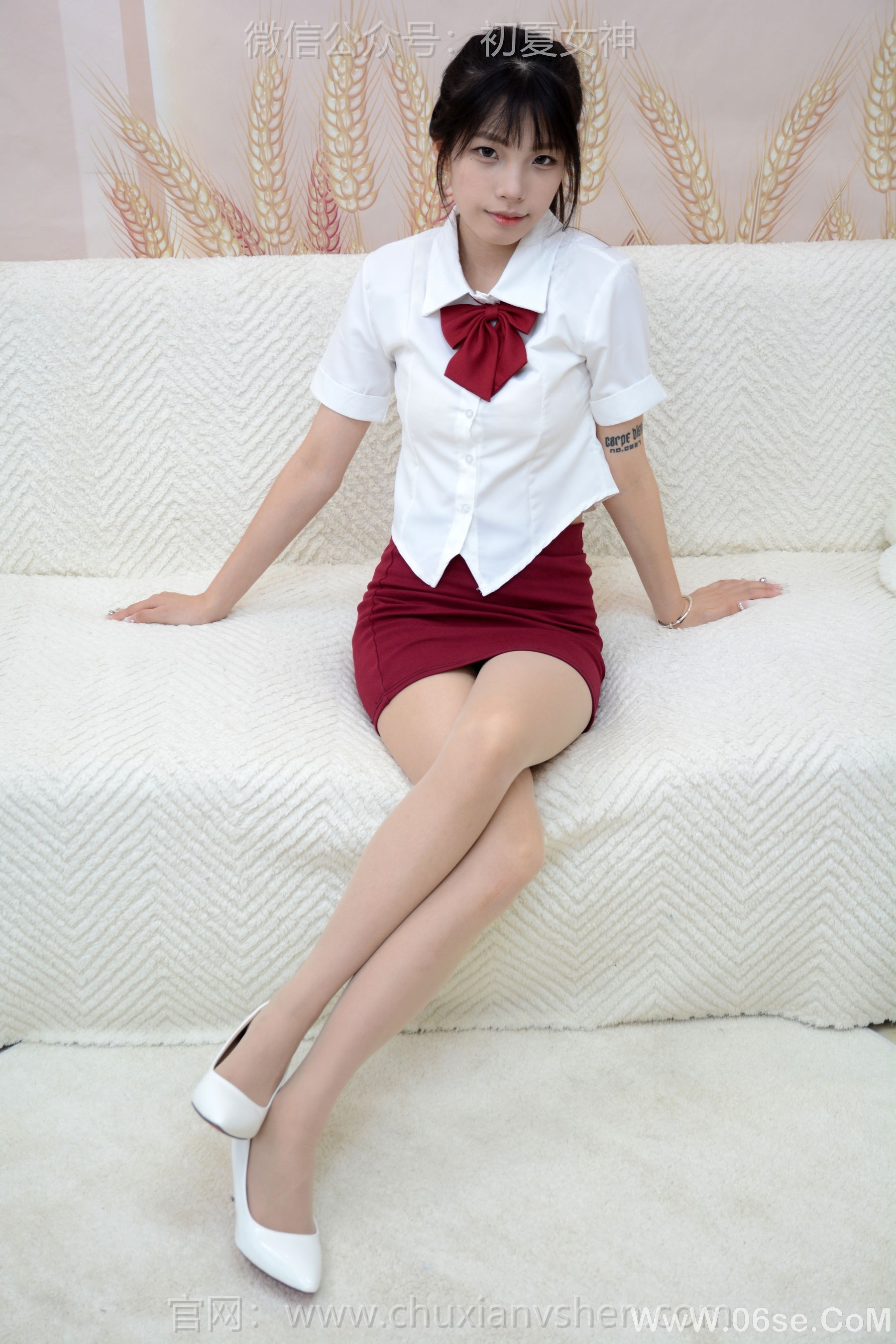 图片[53]-初夏女神 No.251 番茄 学院小御[100P]-六色网