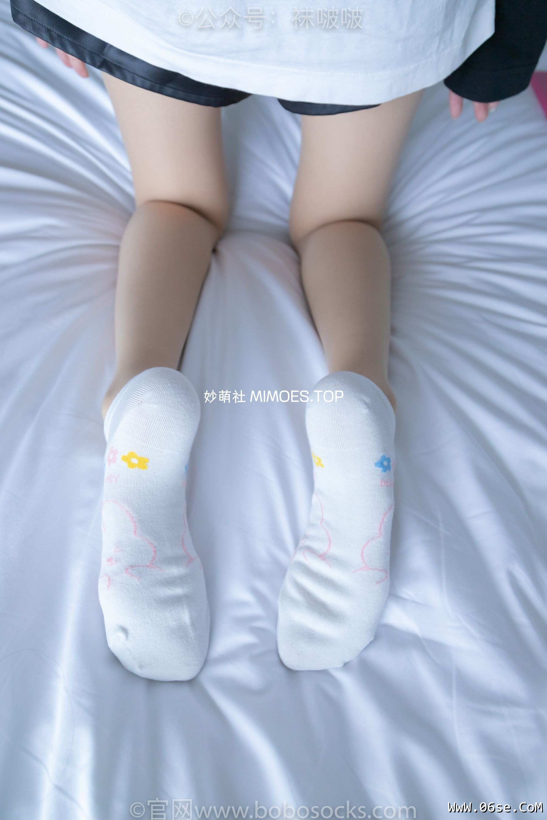 图片[92]-BoBoSocks袜啵啵 No.015 稚予-阿迪板鞋、白色短棉袜、肉丝[148P]-六色网
