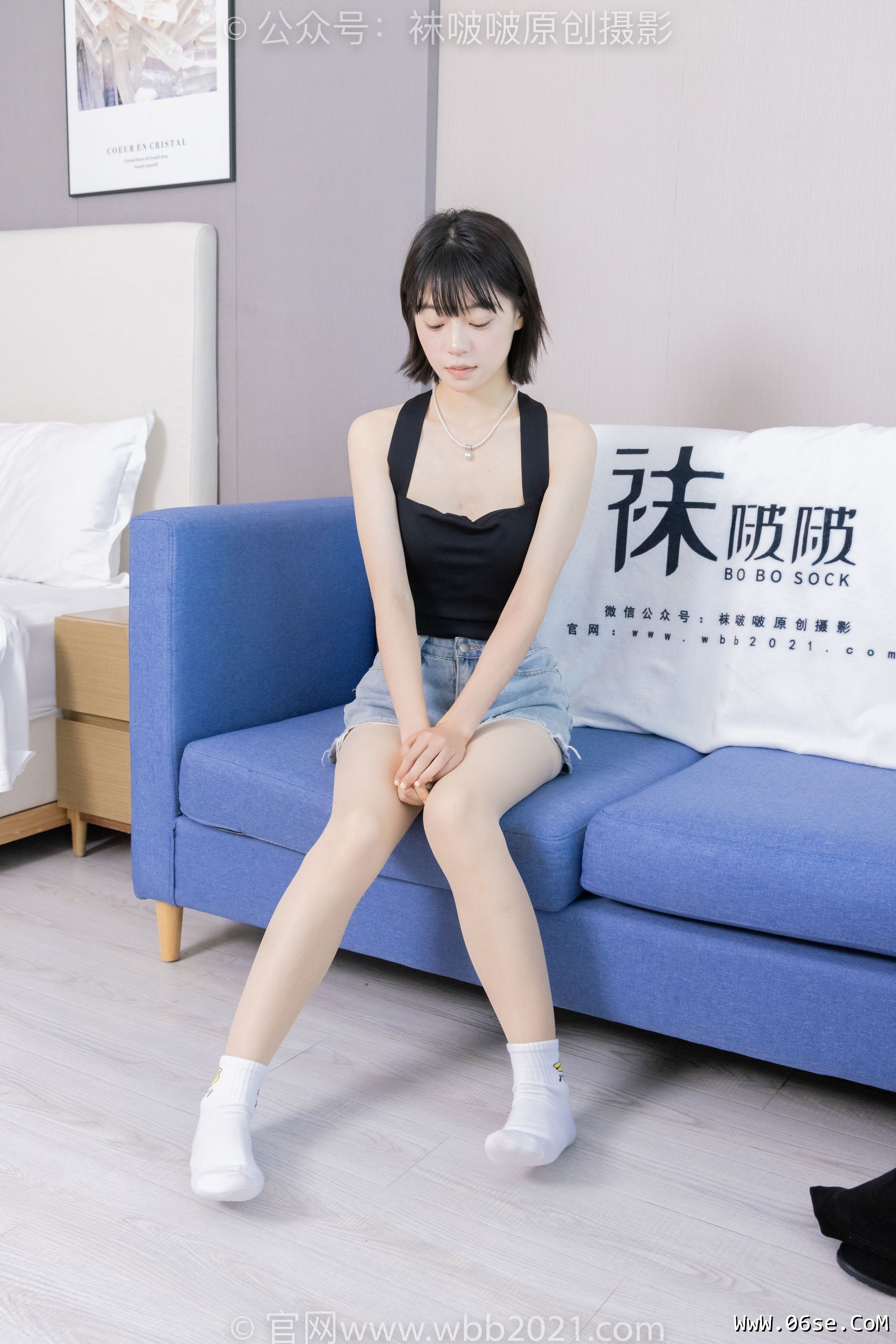 图片[120]-BoBoSocks袜啵啵 No.422 糯米 -长靴、白棉袜、肉丝[140P]-六色网