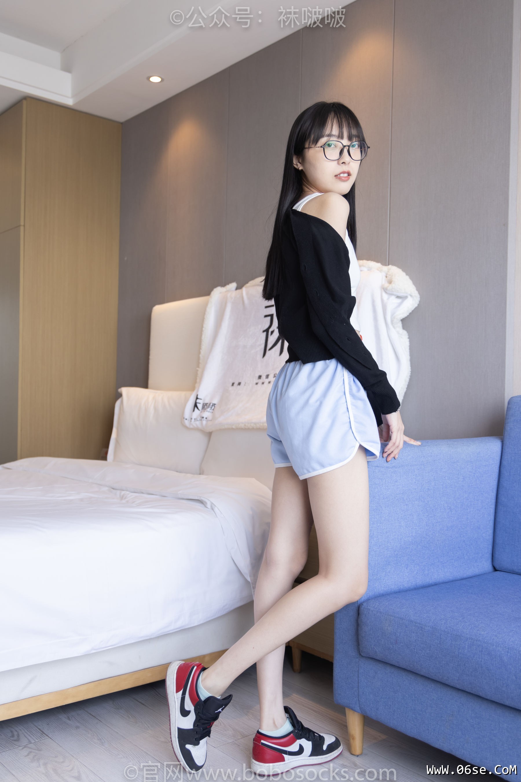 图片[8]-BoBoSocks袜啵啵 No.081 稚予- AJ、浅黄色短棉袜、浅蓝色短棉袜、裸足[145P]-六色网