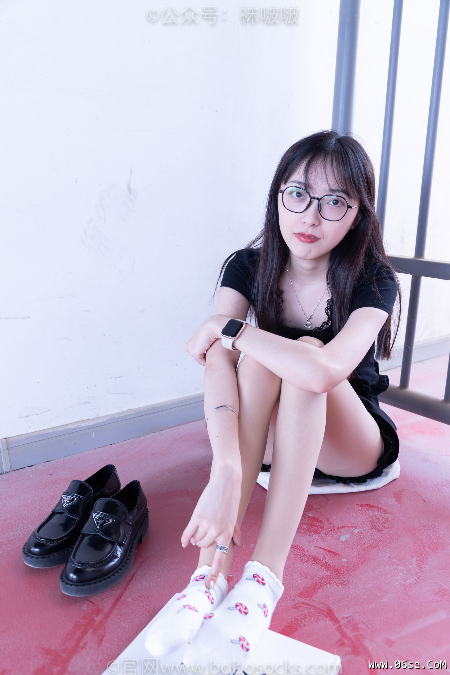 图片[69]-BoBoSocks袜啵啵 No.030 稚予- 皮鞋、短白棉袜、肉丝[141P]-六色网