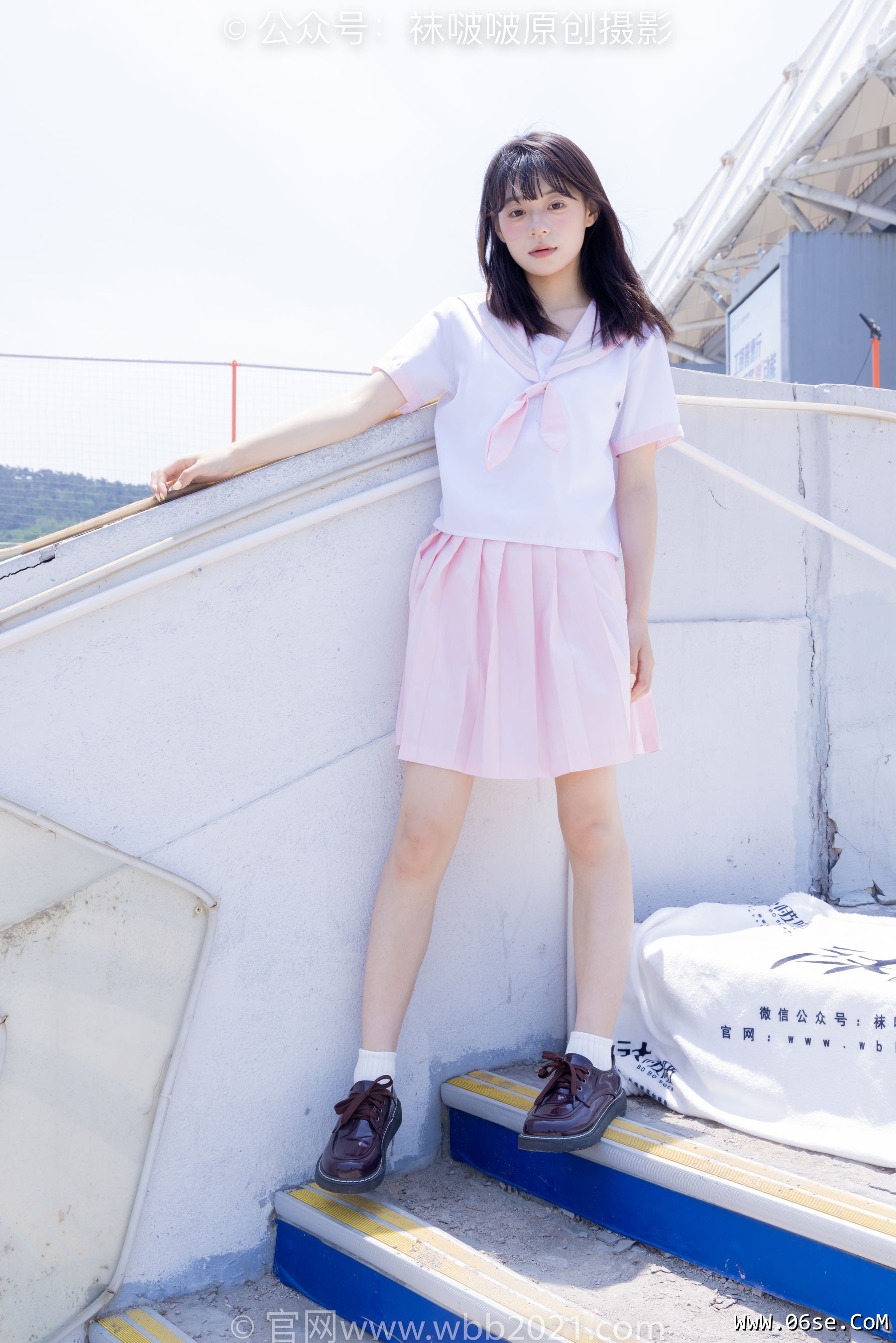 图片[13]-BoBoSocks袜啵啵 No.399 糯米 -皮鞋、白棉袜、jk制服[145P]-六色网