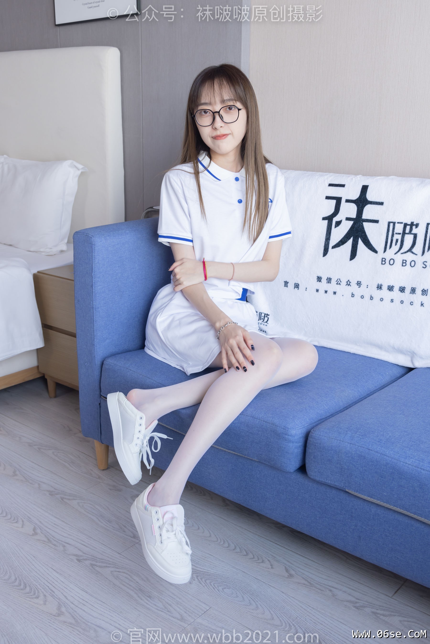 图片[78]-BoBoSocks袜啵啵 No.344 稚予 -板鞋、平底鞋、白丝[150P]-六色网