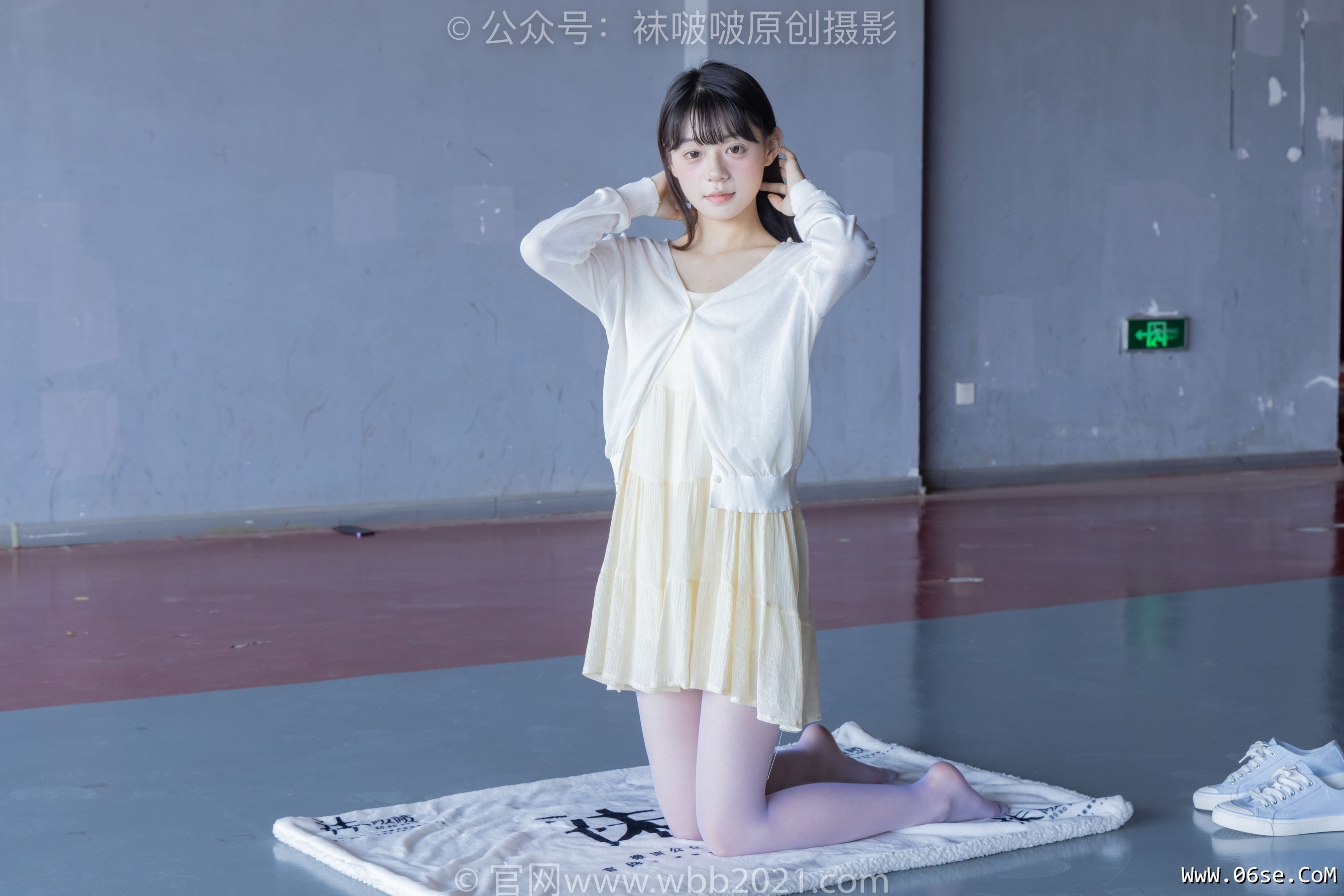 图片[9]-BoBoSocks袜啵啵 No.395 糯米 -板鞋、白丝[145P]-六色网