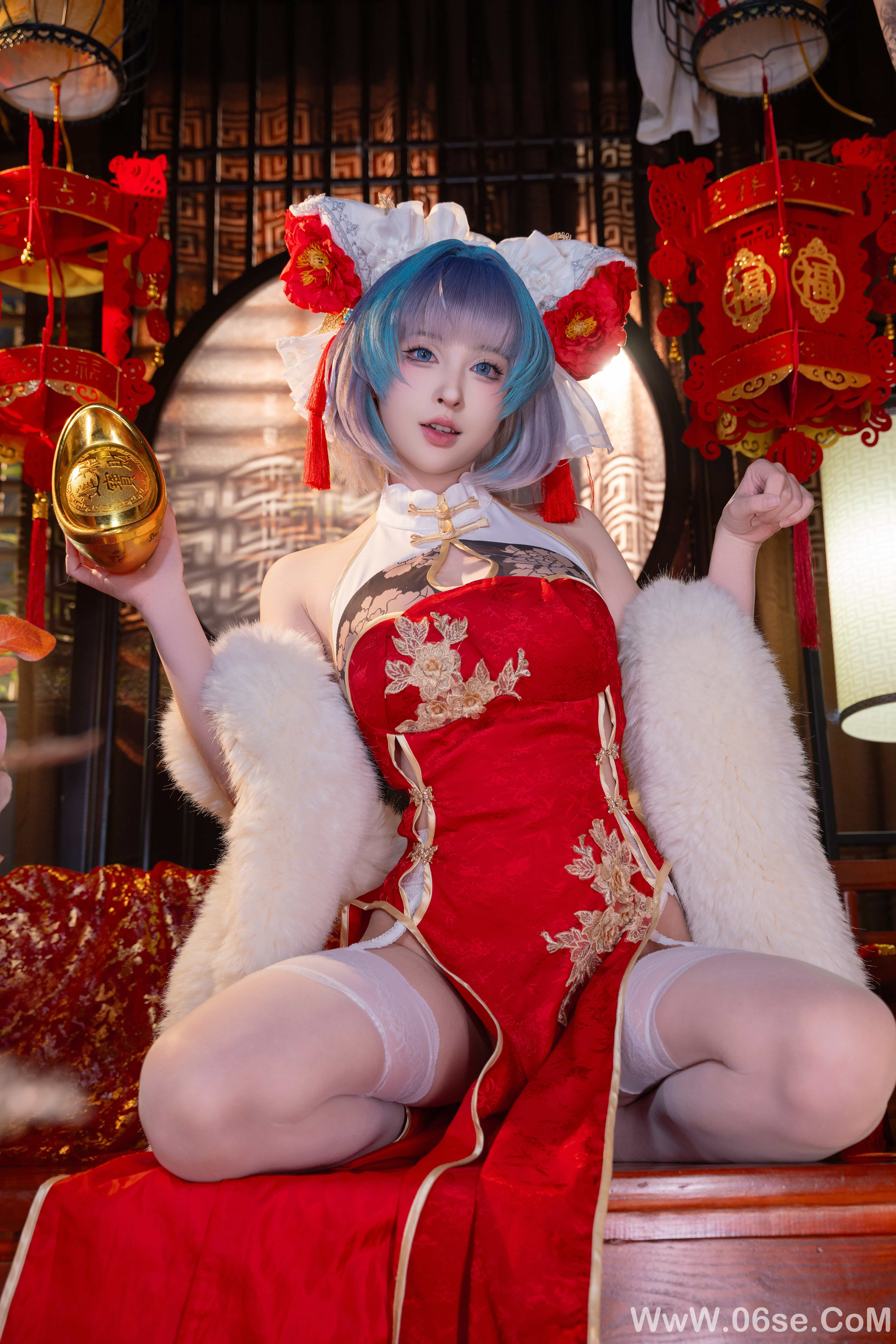 图片[27]-清水由乃 – 碧蓝航线 柴郡 新春旗袍[71P]-六色网