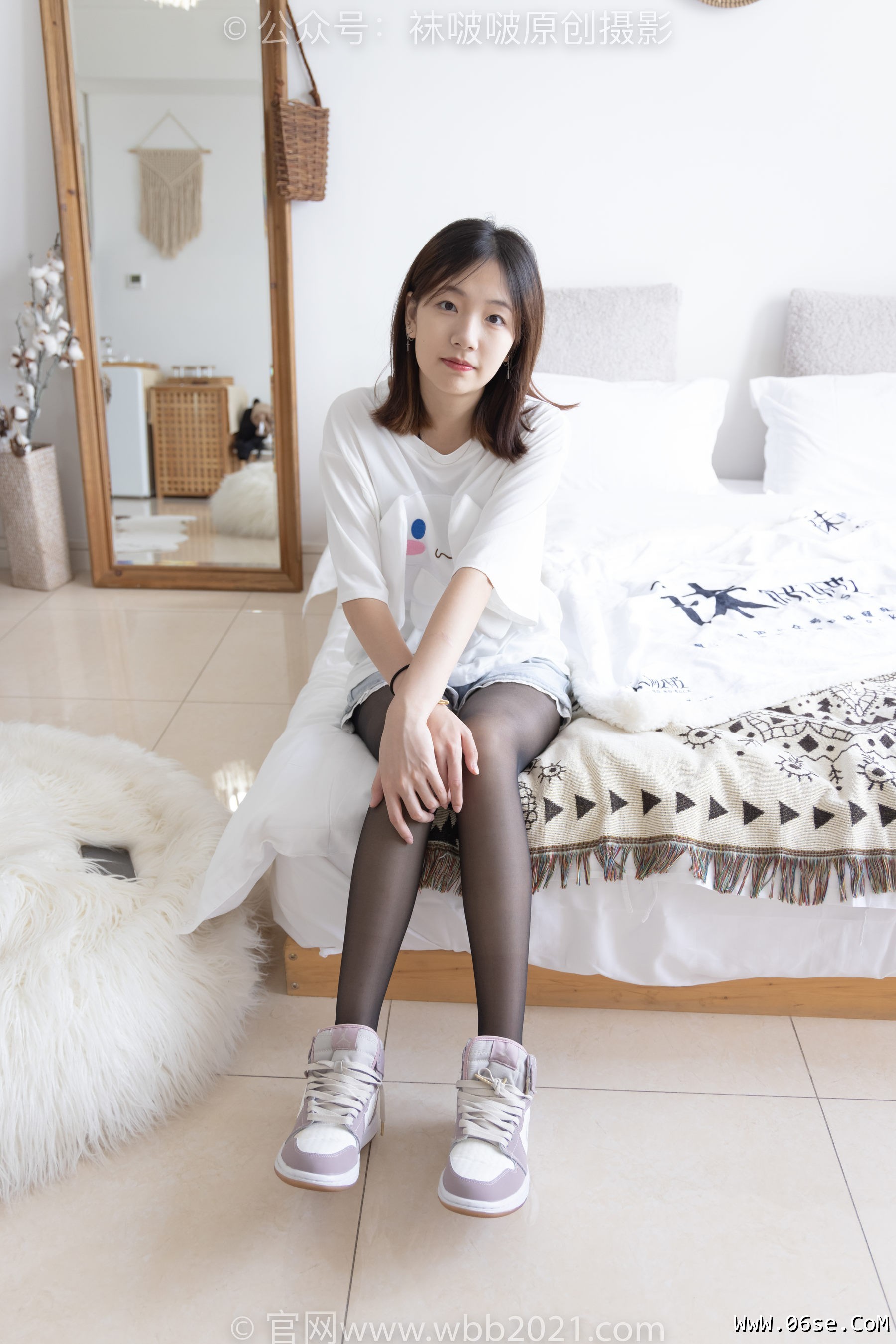 图片[78]-BoBoSocks袜啵啵 No.233 小甜豆-板鞋、黑丝[142P]-六色网
