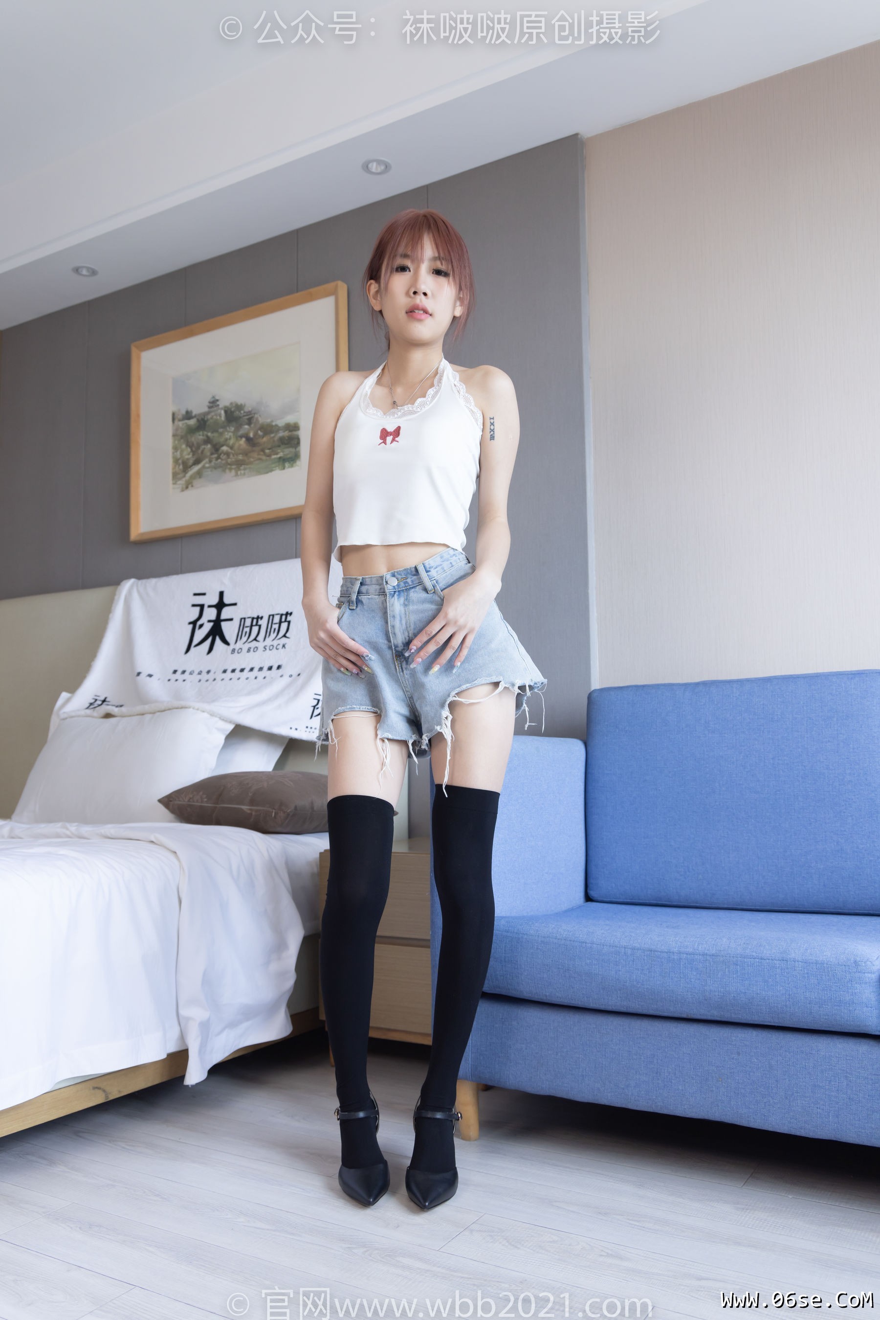 图片[17]-BoBoSocks袜啵啵 No.264 果冻 -高跟鞋、贝壳头板鞋、黑丝大腿袜、白丝大腿袜[179P]-六色网