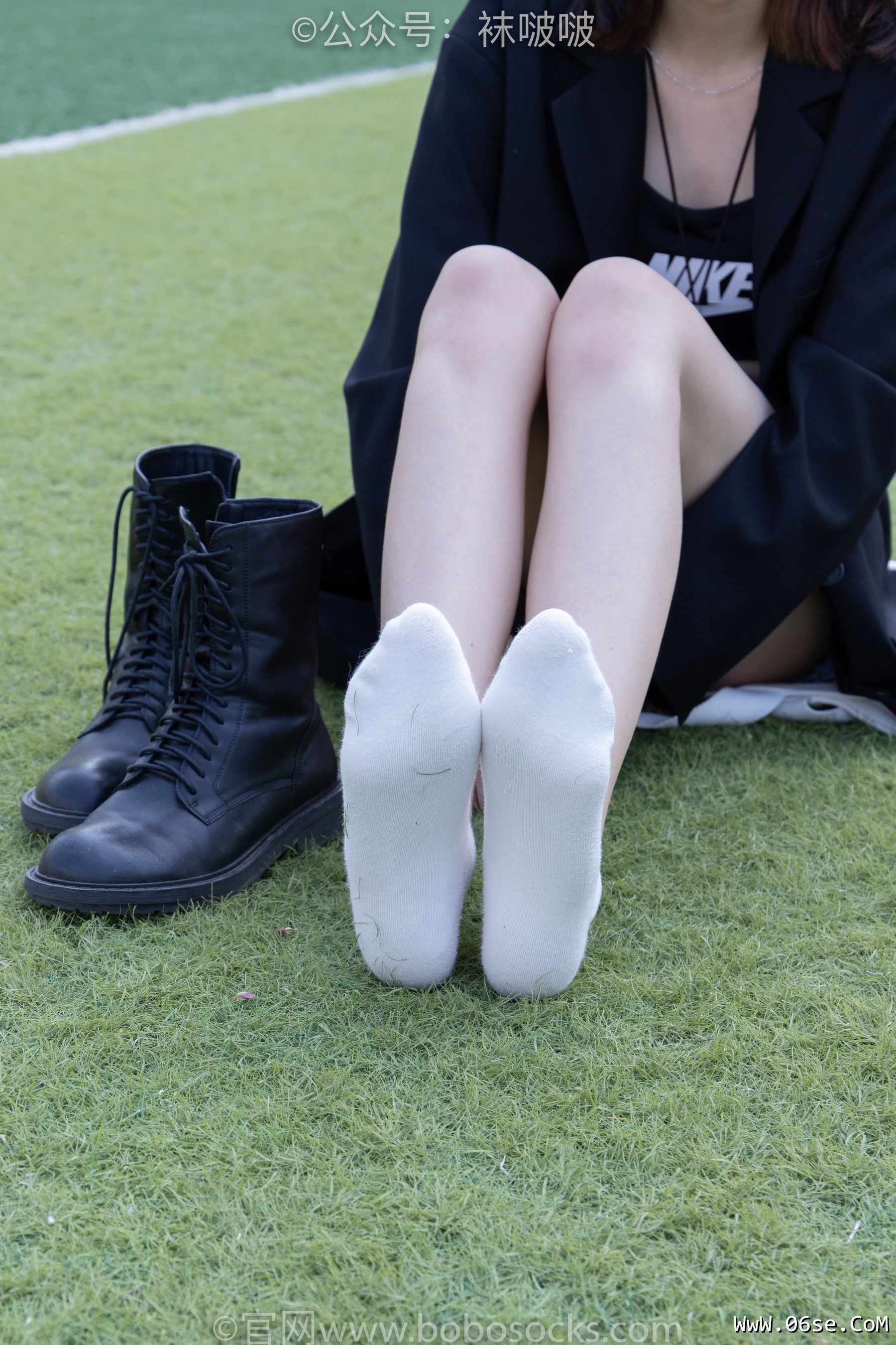 图片[55]-BoBoSocks袜啵啵 No.010 小甜豆-马丁靴、白色短棉袜、裸足[117P]-六色网