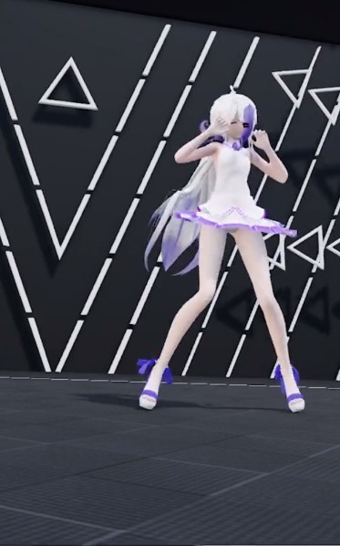 mmd #弱音白 来喽来喽,她来喽!